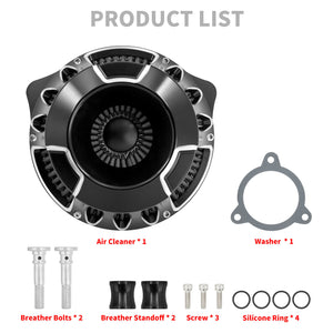 Hollow Air Cleaner Filter Gray Intake For Harley Touring 2017-2023 Softail 2018-2024 | HCmotorku