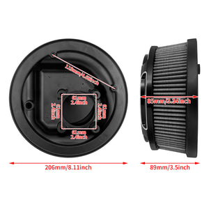 CNC Cut Air Cleaner Intake Filter Fit For Indian 2021 Springfield 2014-UP Chieftain | HCmotorku