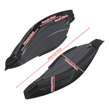 Adjustable Side Wing Air Deflectors Fairing Smoke Fit For Harley Touring FLH 2014-UP | HCmotorku