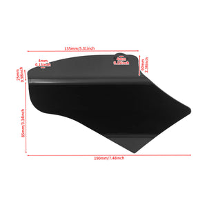 Air Deflectors Black Saddle Heat Shield Kit Fits For Harley Softail 2000-2017 | HCmotorku