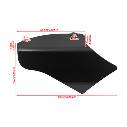 Air Deflectors Black Saddle Heat Shield Kit Fits For Harley Softail 2000-2017 | HCmotorku