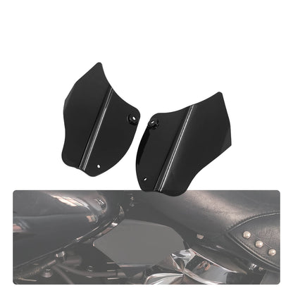 Air Deflectors Black Saddle Heat Shield Kit Fits For Harley Softail 2000-2017 | HCmotorku