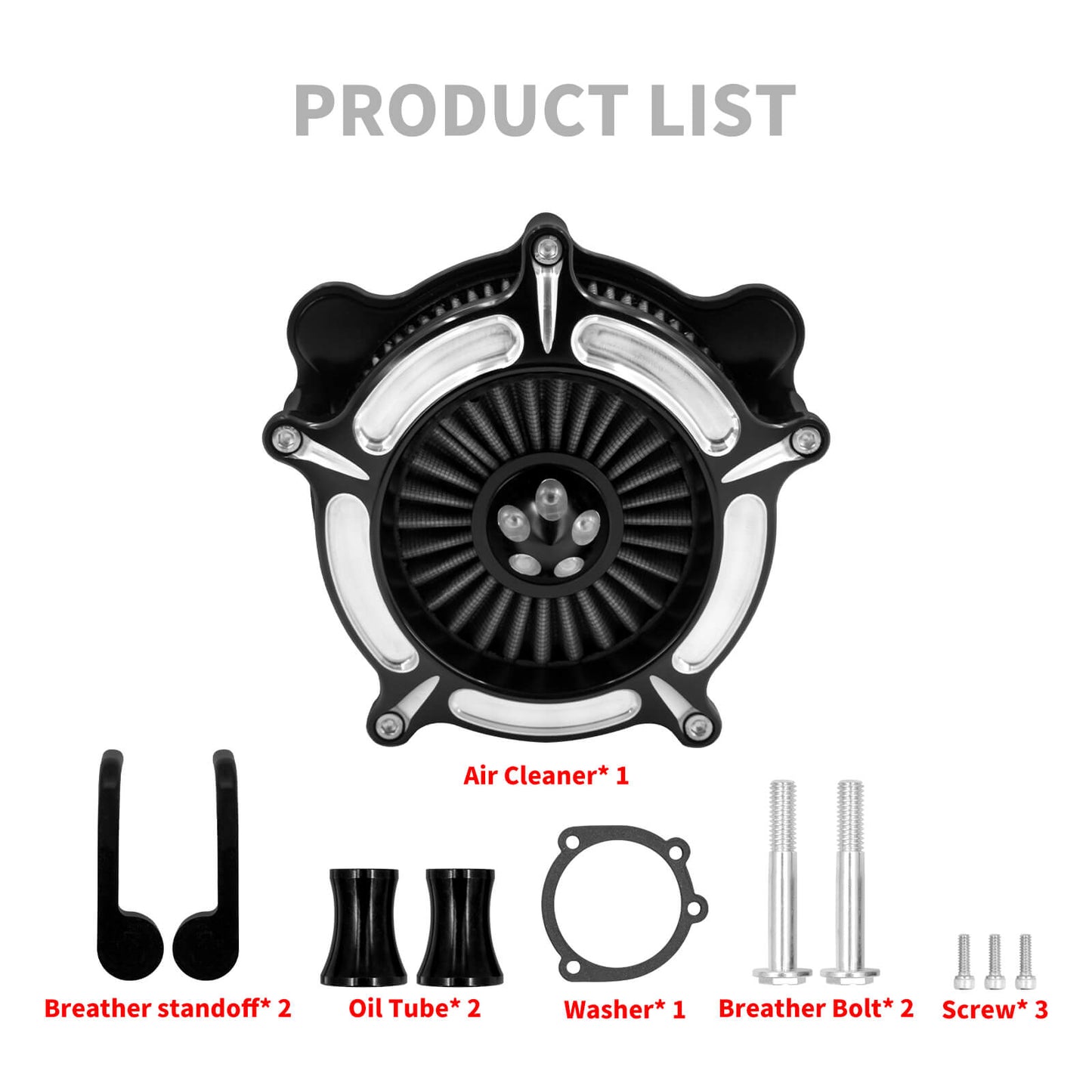 Spike Air Filter Cleaner For Harley Touring '00-'07 Softail '00-'15 | HCmotorku
