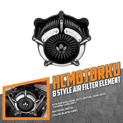 Spike Air Filter Cleaner For Harley Touring '00-'07 Softail '00-'15 | HCmotorku