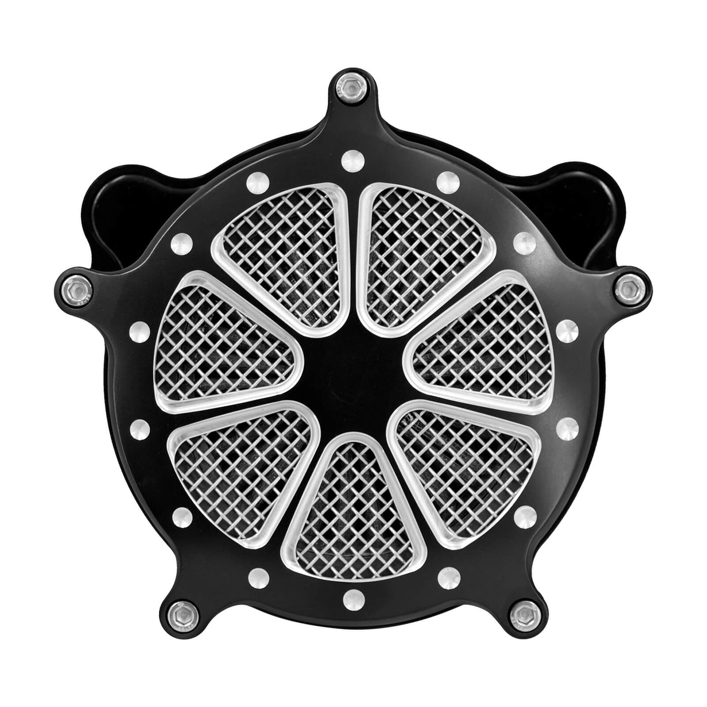 Dots Cut Spike Air Cleaner Intake Filter Fit For Dyna Softail Touring 2000-2007 | HCmotorku