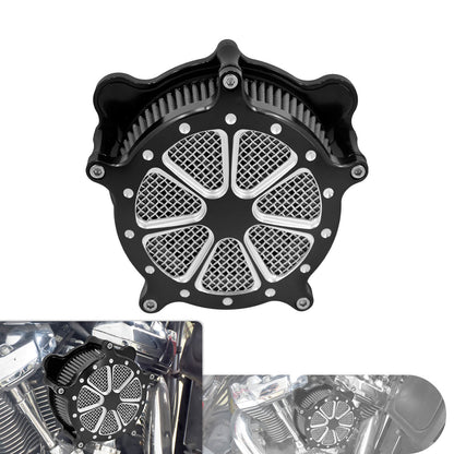 Dots Cut Spike Air Cleaner Intake Filter Fit For Dyna Softail Touring 2000-2007 | HCmotorku