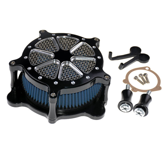 Protective CNC Air Cleaner Intake Filter System Fit Harley Touring '00-'07 Dyna Softail '00-'15 | HCmotorku