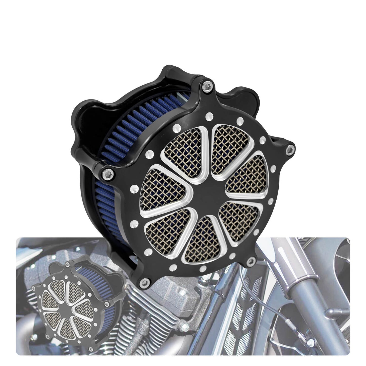 Dots Air Filter Blue Intake For Touring 2008-2016 Softail 2016-2017 Dyna 2017 | HCmotorku