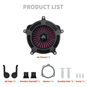 Air Cleaner Spike Intake Filter Fit For Sportster XL 1200 2004-2022 Matte Black | HCmotorku