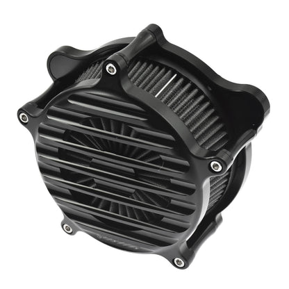 Stripe Air Cleaner Gray Filter Matte Black Fit For Harley Dyna 2000-2017 Softail 2000 | HCmotorku