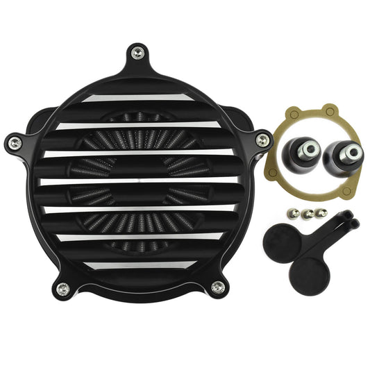 Stripe Air Cleaner Gray Air Filter Chrome Fit For Harley Sportster XL 2004-2023 | HCmotorku