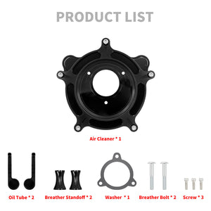 Transparent Air Cleaner Filter Gray Fit For Harley Touring 2008-2016 Softail 2016-2017 | HCmotorku