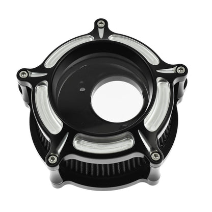 Clarity Air Filter Gray Cleaner Chrome Fit For Harley Touring 2000-2007 Dyna 2000-2017 | HCmotorku