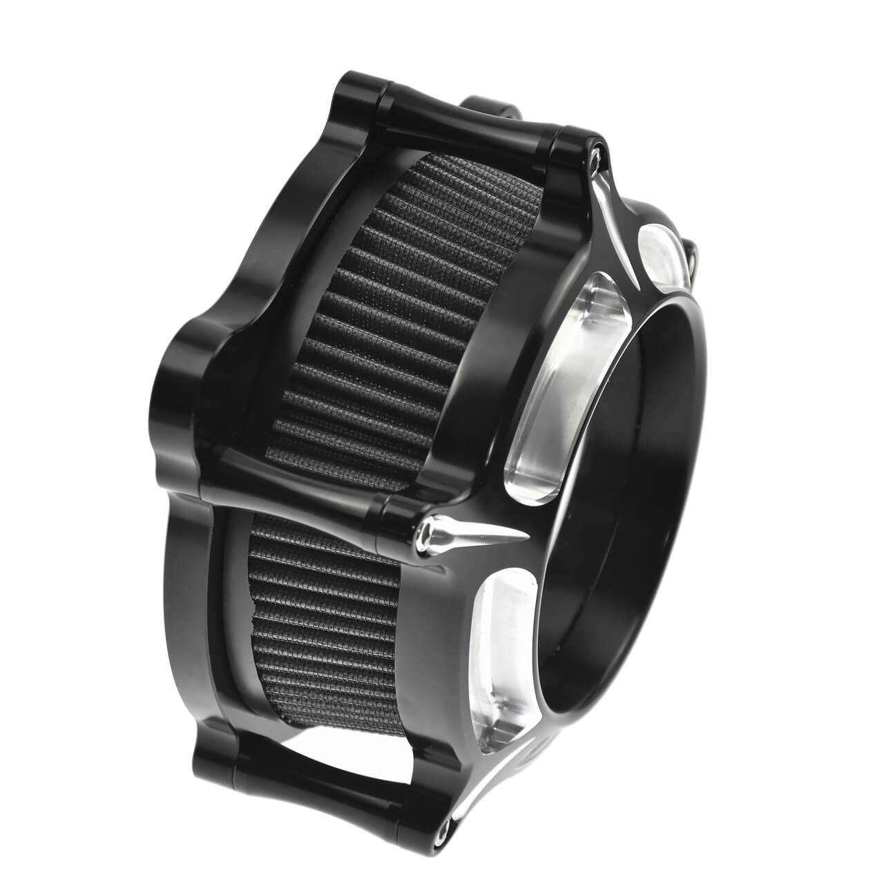 Clarity Air Filter Gray Cleaner Chrome Fit For Harley Touring 2000-2007 Dyna 2000-2017 | HCmotorku