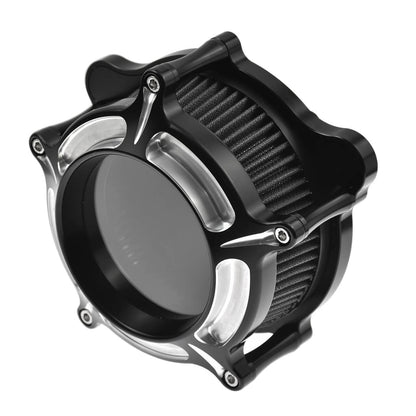Clarity Air Filter Gray Cleaner Chrome Fit For Harley Touring 2000-2007 Dyna 2000-2017 | HCmotorku
