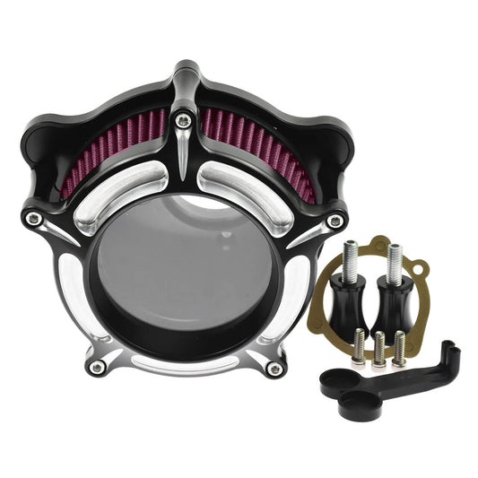 Clarity Air Filter Red Cleaner Chrome Fit For Touring 2000-2007 Softail 2000-2015 Dyna | HCmotorku
