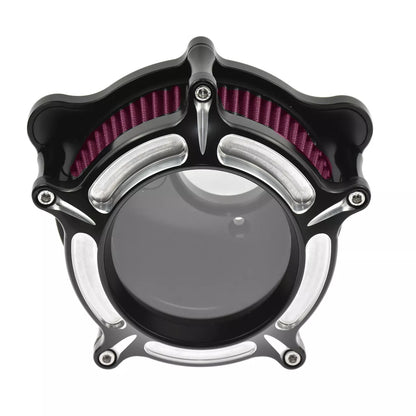 Air Filter Red Air Cleaner See Through Fit For M8 Touring 2017-2023 Softail | HCmotorku