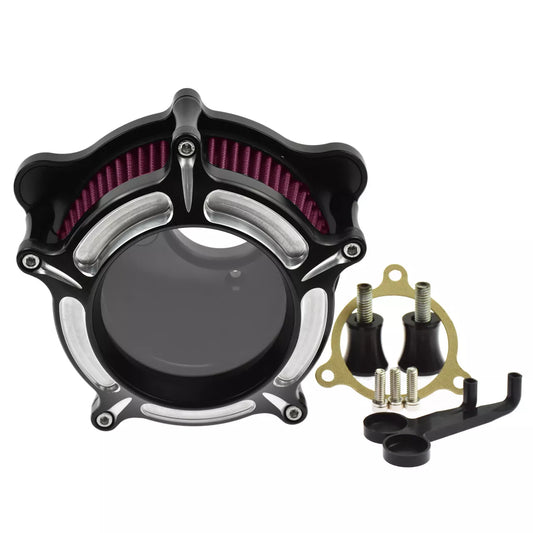 Air Filter Red Air Cleaner See Through Fit For M8 Touring 2017-2023 Softail | HCmotorku