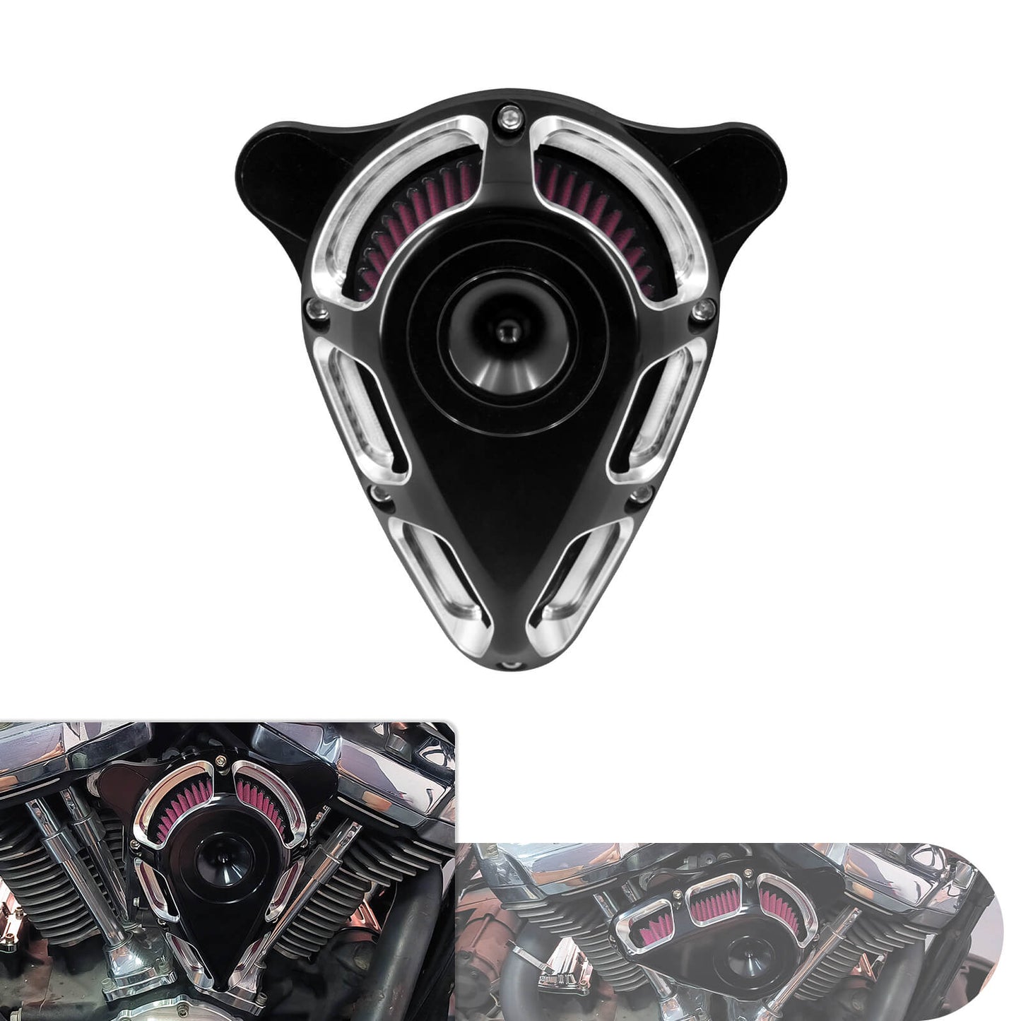 Turnable Air Filter Red Intake Fit For Harley Touring Road Electra Glide 2020-2016 | HCmotorku