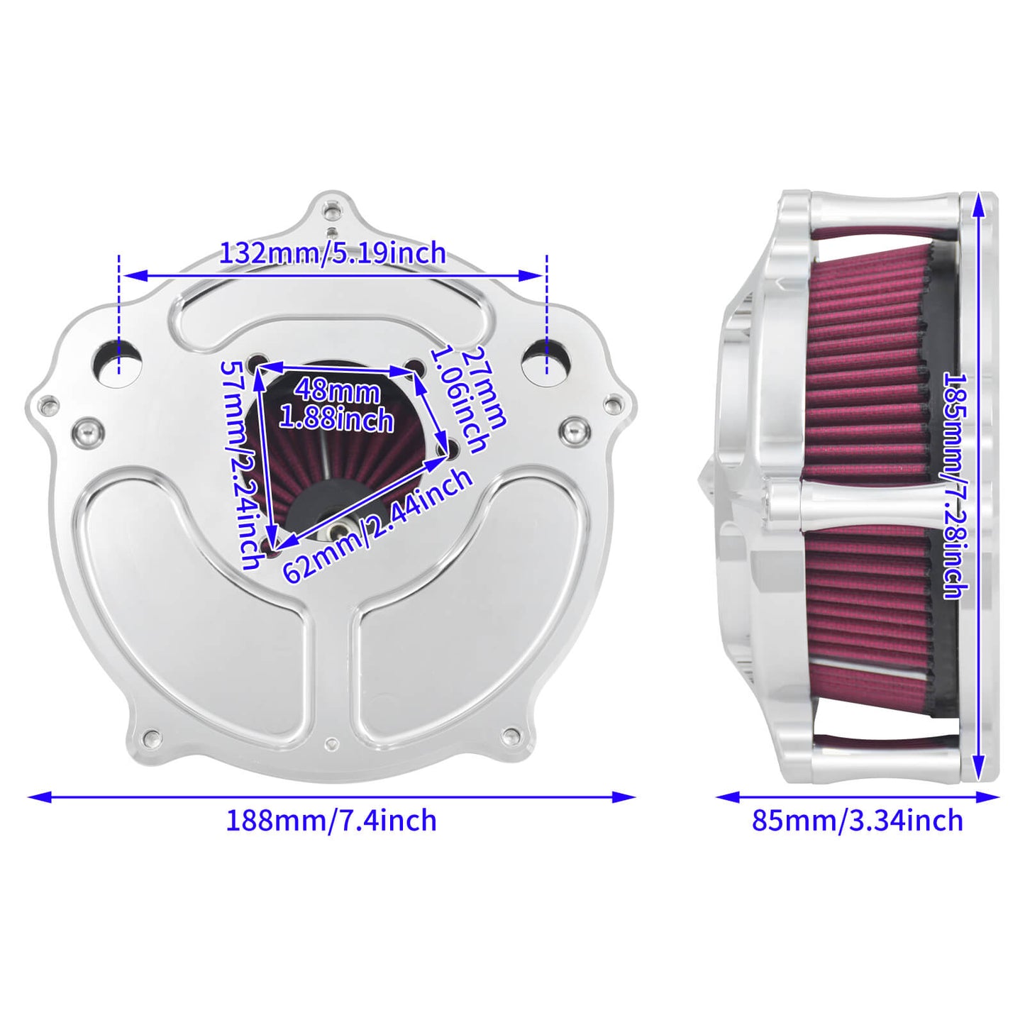 Motorcycle Air Filter for Harley Sportster 2004-2022 | HCmotorku