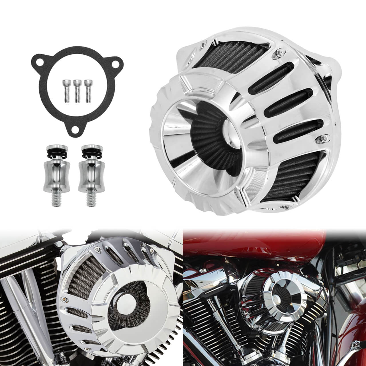 Motorcycle Air Filter Intake System for Harley M8 Touring 2017-2023 Softail 2018-2024 | HCmotorku