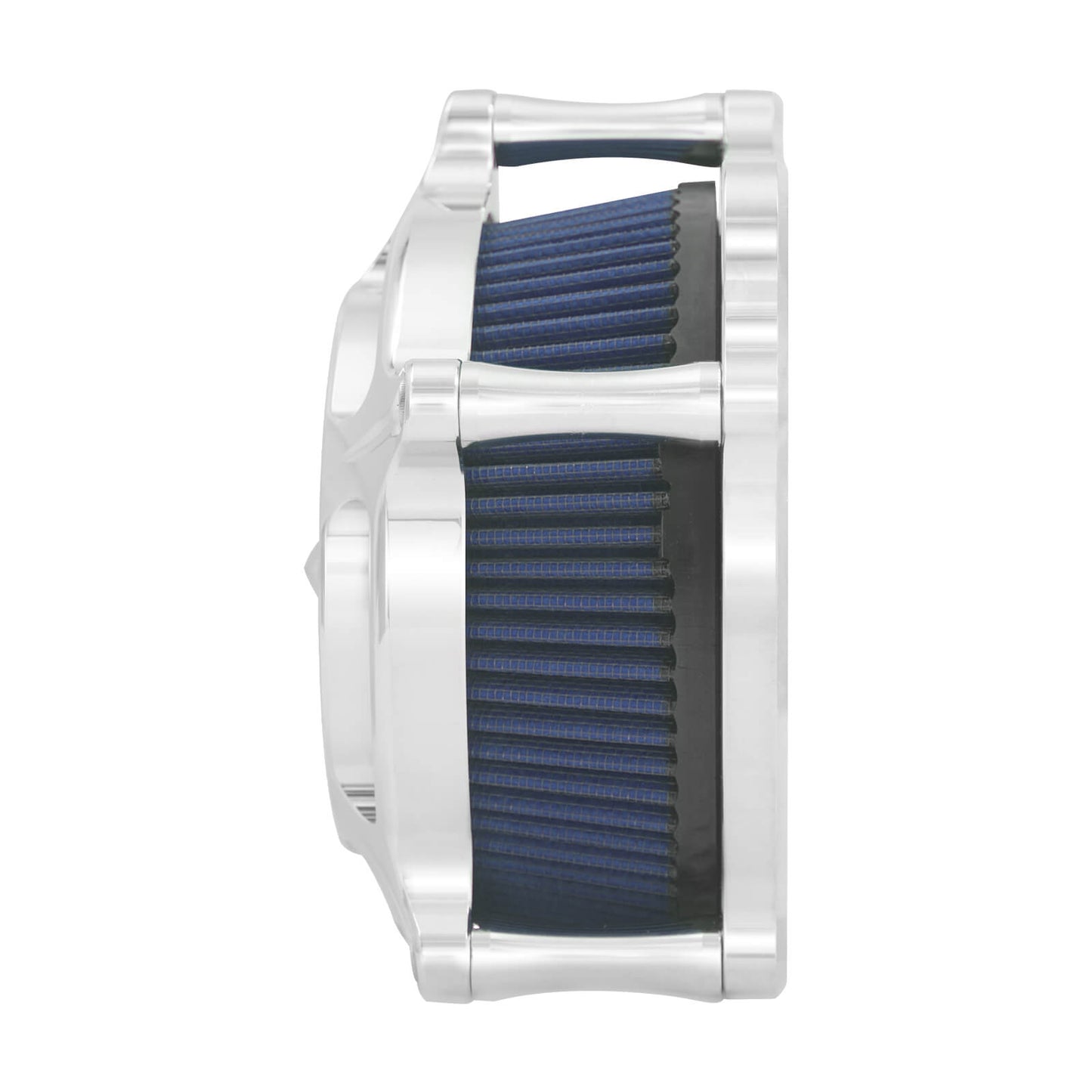 Turbine Air Filter Blue Intake Chrome For Harley Dyna Street Fat Bob 2000-2017 | HCmotorku