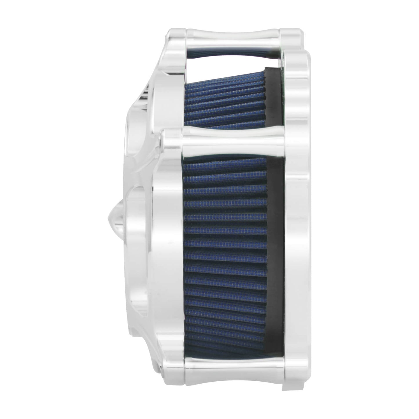 Turbine Air Filter Blue Intake Chrome For Harley Touring Road Street Glide 2008-2016 | HCmotorku