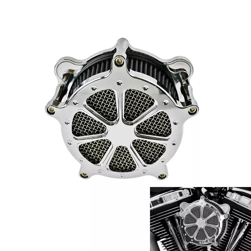 Air Cleaner Intake Filter Chrome Fit For Harley Dyna FXR 2000-2017 Softail 2000-2015 | HCmotorku