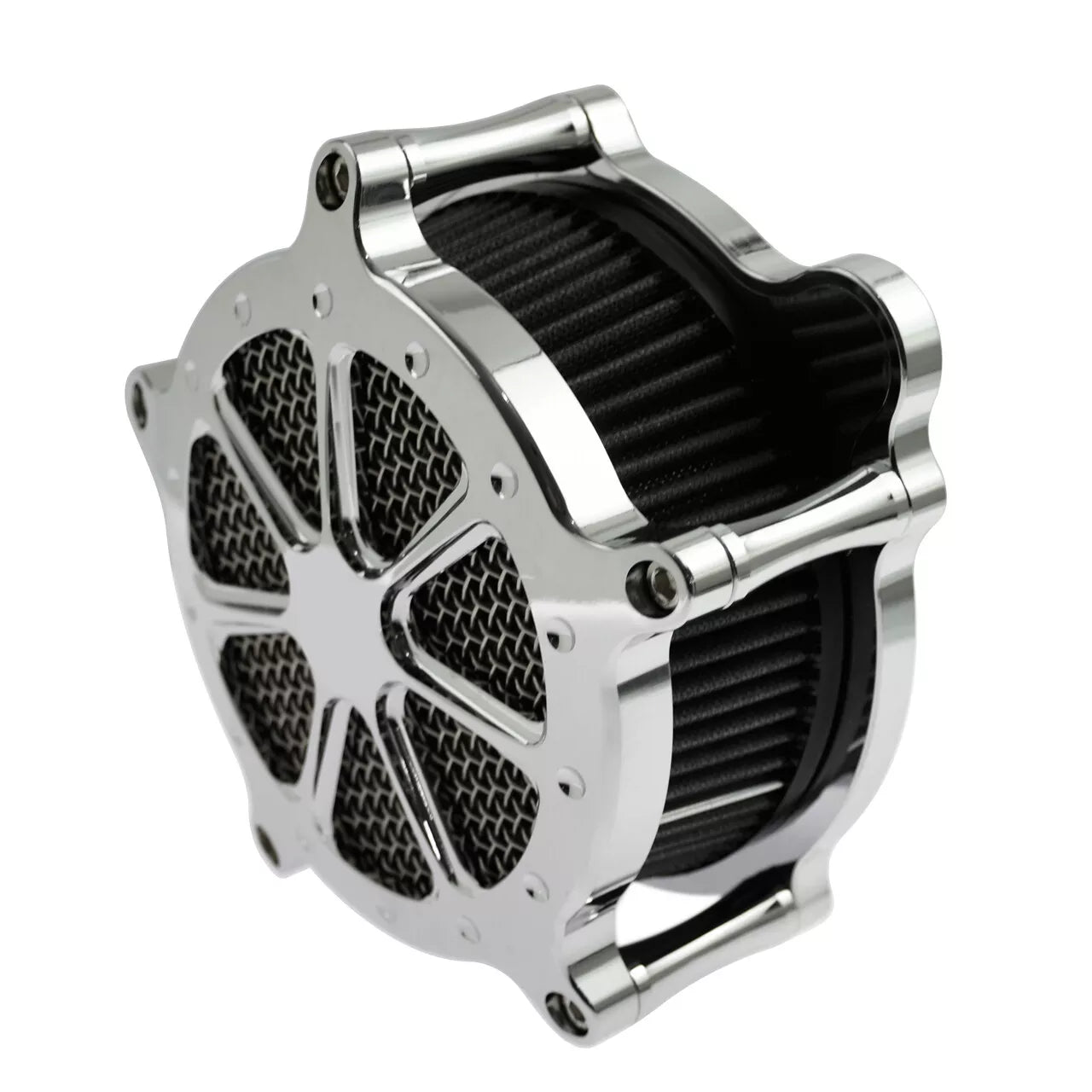 Air Cleaner Intake Filter Chrome Fit For Harley Dyna FXR 2000-2017 Softail 2000-2015 | HCmotorku
