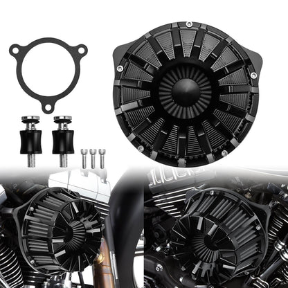CNC Motorcycle Air Filter Intake System Kit for M8 Models 2017-2023 | HCmotorku