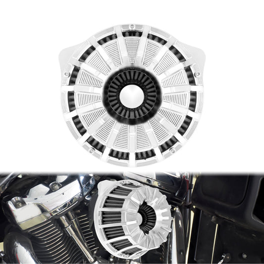 Air Cleaner Grey Filter kits Chrome Fit For Harley M8 Touring Softail 2018-2024 | HCmotorku