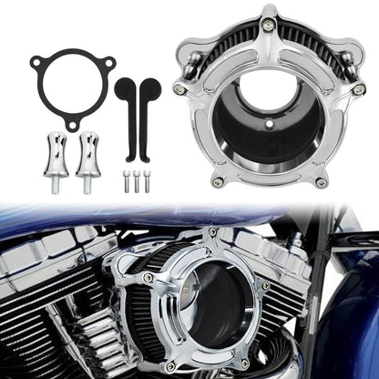 Clarity Air Cleaner Gray Intake Filter Chrome Fit For Harley Touring Trike 2008 | HCmotorku