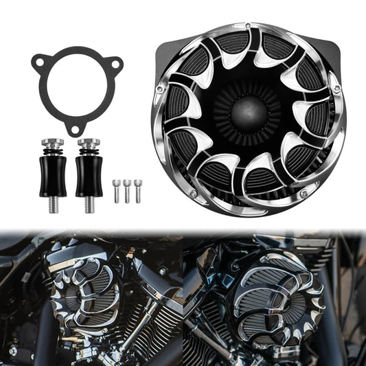 Spin Cut Air Cleaner Intake Fit for Harley Dyna Softail Touring Trike | HCmotorku