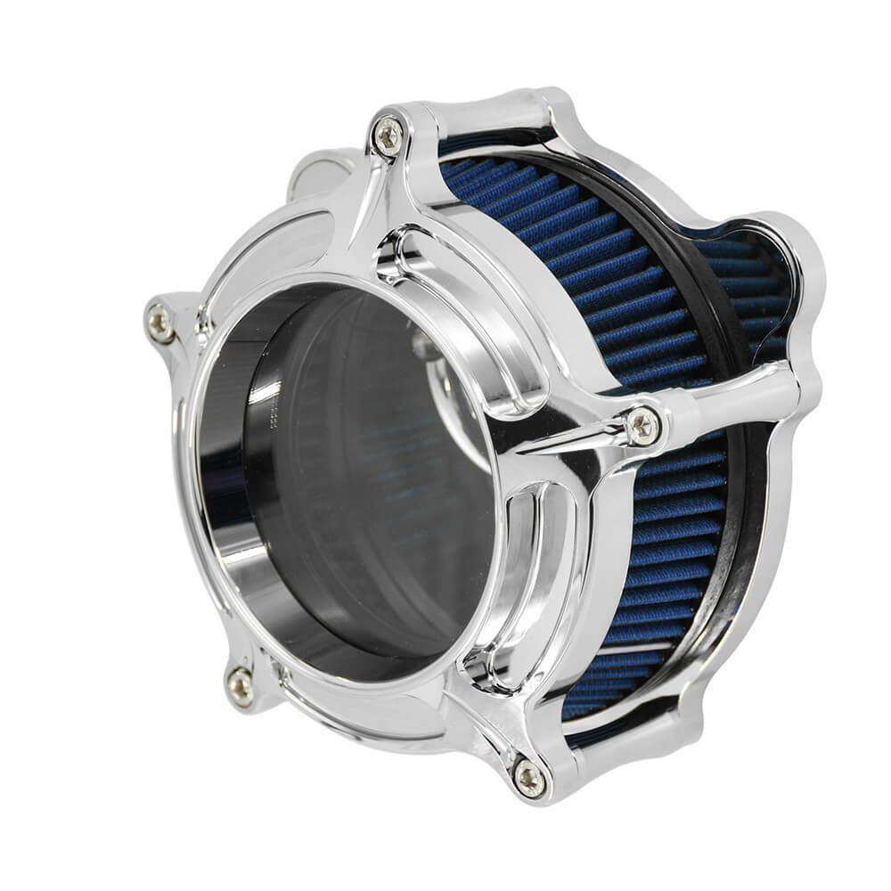 CNC Air Filter Blue Intake System Kit Fit Harley Dyna '00-'17 Softail '00-'15 Touring '00-'07 | HCmotorku