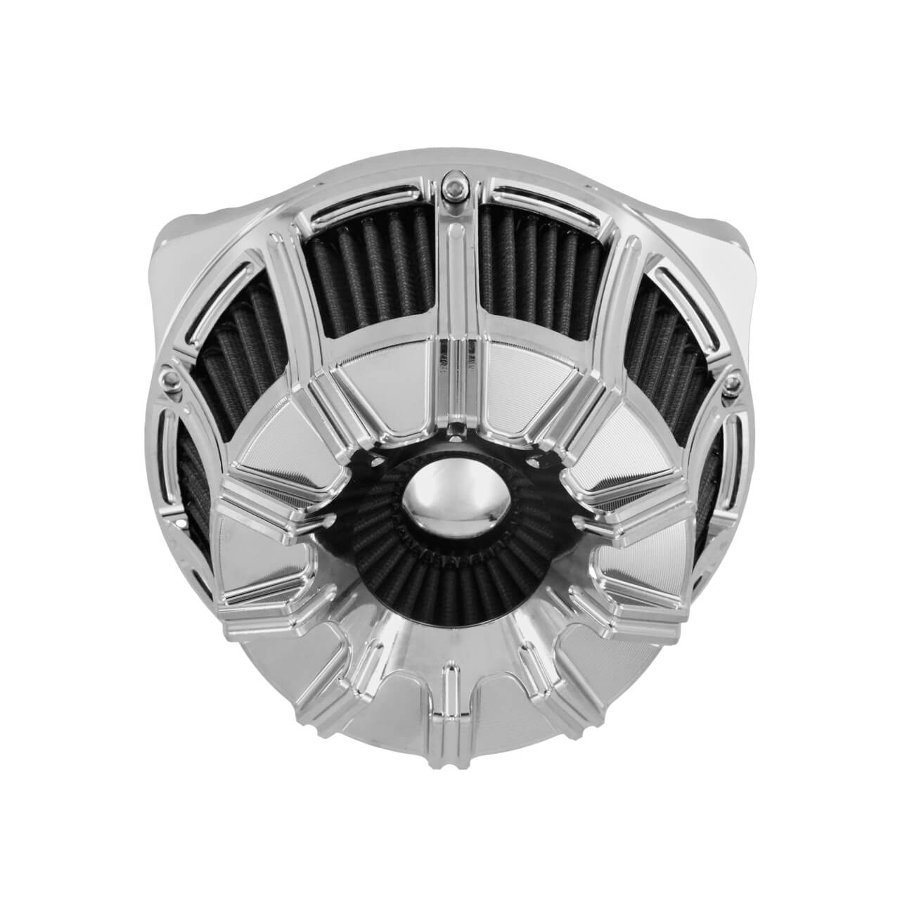 Spin Cut Air Cleaner Intake Filter Chrome Fit For Harley Touring '00-'07 Dyan '00-'17 | HCmotorku