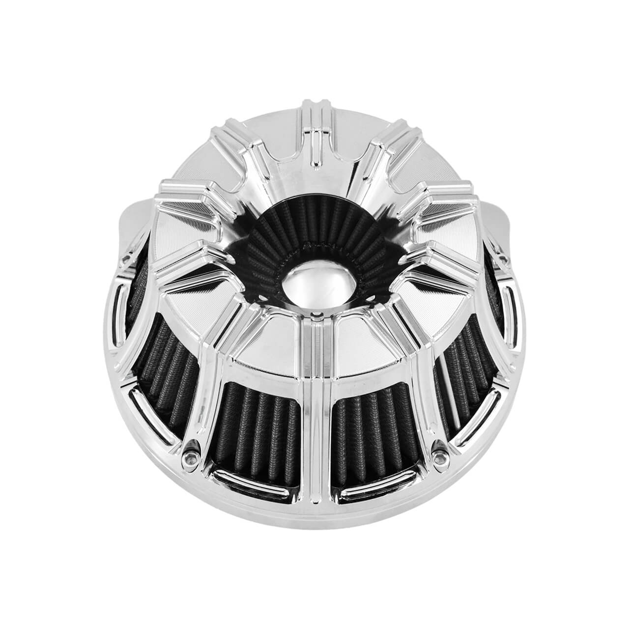 Spin Cut Air Cleaner Intake Filter Chrome Fit For Harley Touring '00-'07 Dyan '00-'17 | HCmotorku