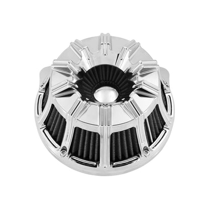 Spin Cut Air Cleaner Intake Filter Chrome Fit For Harley Touring '00-'07 Dyan '00-'17 | HCmotorku