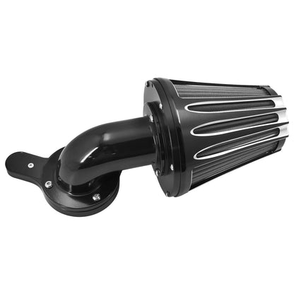 CNC Cut Air Cleaners Black Fit For Harley Touring Trike 2008-2016 Softail 2016-2017 Dyna | HCmotorku