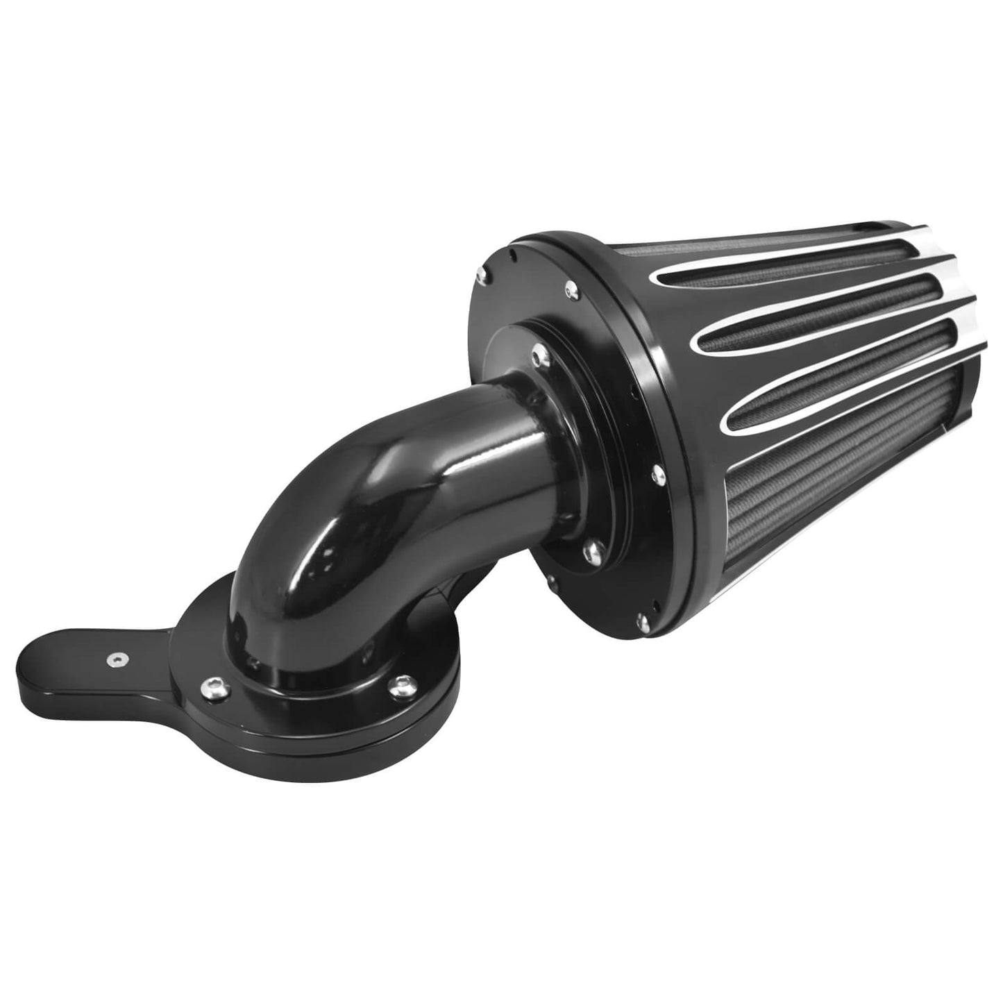 CNC Cut Air Cleaners Black Fit For Harley Touring Trike 2008-2016 Softail 2016-2017 Dyna | HCmotorku