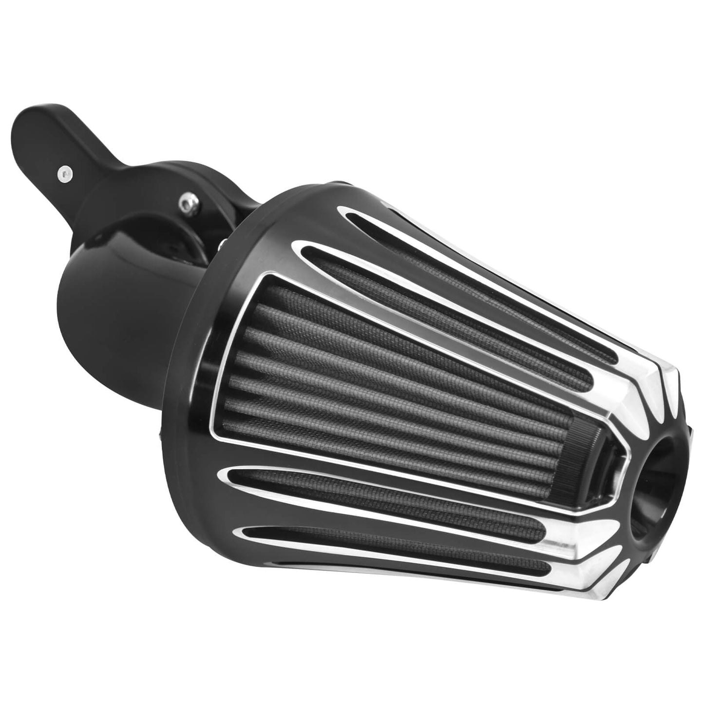 CNC Cut Air Cleaners Black Fit For Harley Touring Trike 2008-2016 Softail 2016-2017 Dyna | HCmotorku
