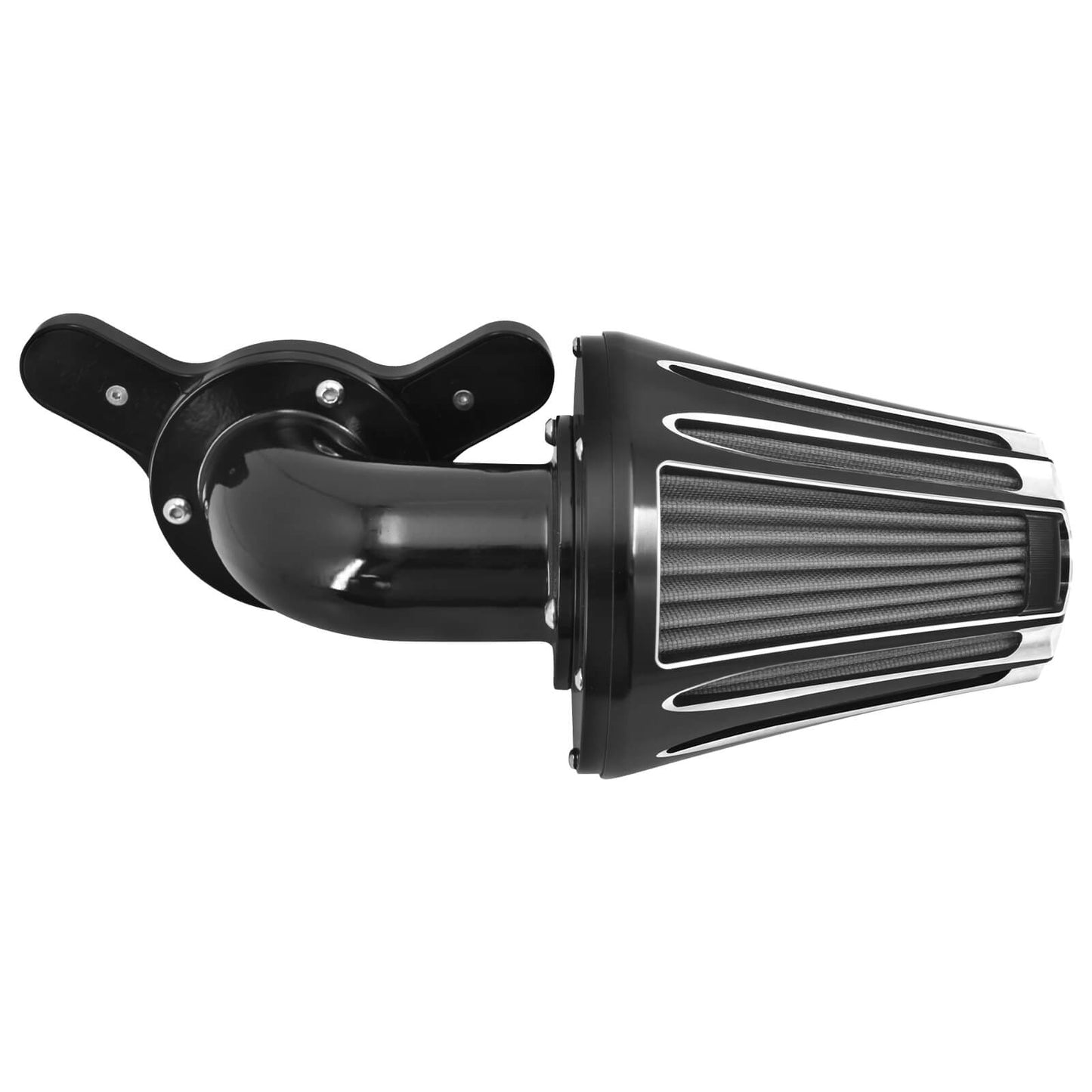 CNC Cut Air Cleaners Black Fit For Harley Touring Trike 2008-2016 Softail 2016-2017 Dyna | HCmotorku