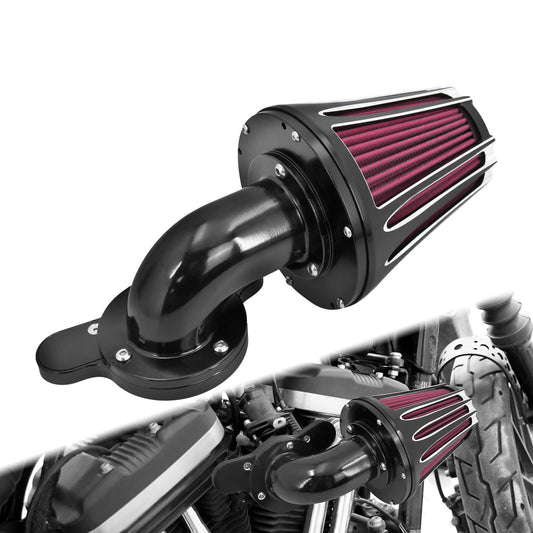 CNC Mushroom Air Filter Cleaner Red Intake Black Fit For Harley Sportster 2004-2022 | HCmotorku
