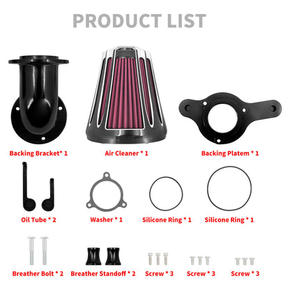 Sucker CNC Air Filter Cleaner Kit Fit For Harley Touring 2017-2023 Trike 2025 Softail 2018-2024 | HCmotorku