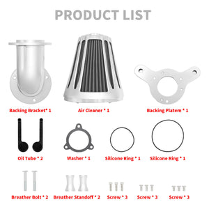Air Filter Cleaner Grey Element Chrome Fit For Harley Softail Breakout CVO 2016 2017 | HCmotorku
