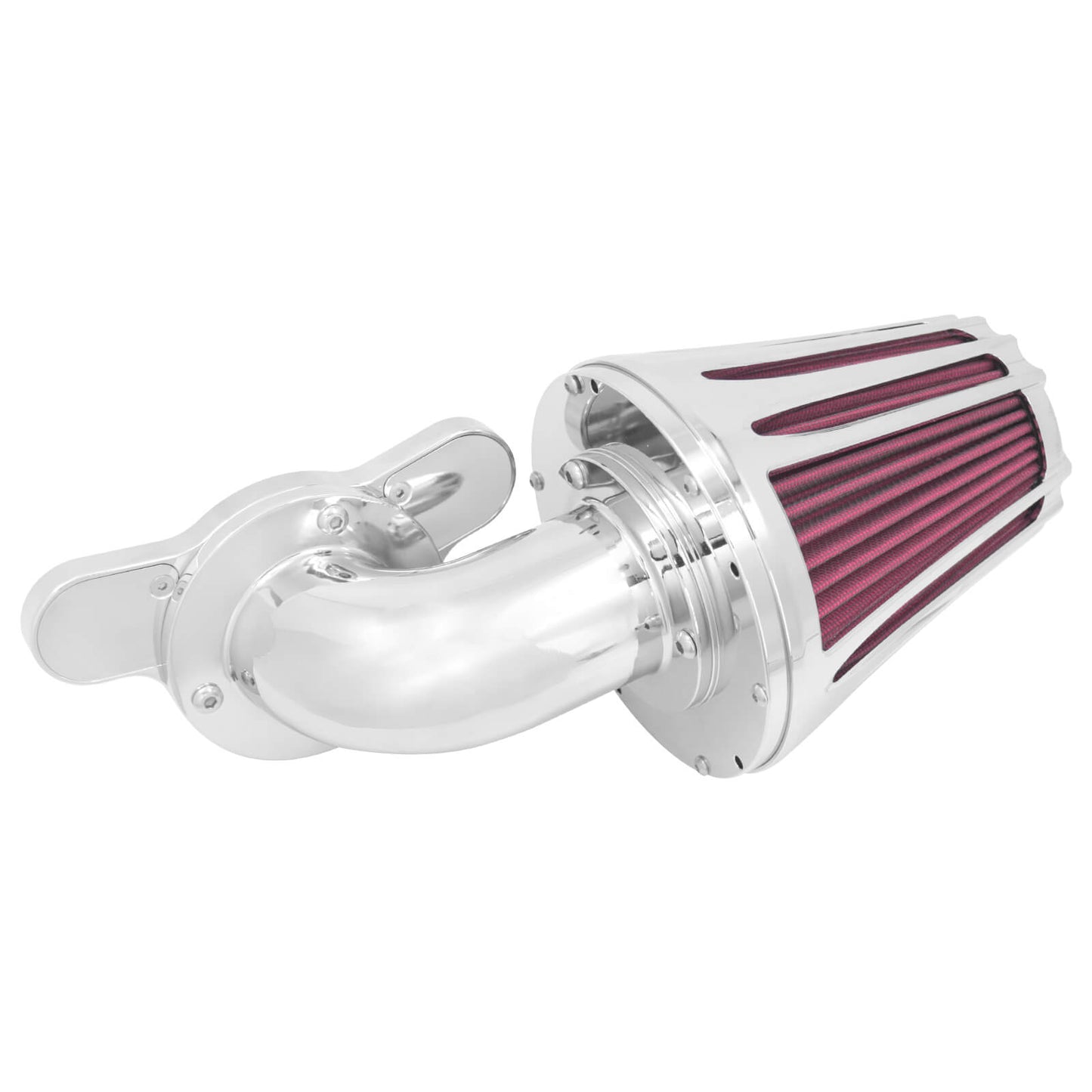 CNC Cut Air Cleaners Red Intake Chrome Fit For Harley Sportster XL 883 2004-2022 | HCmotorku