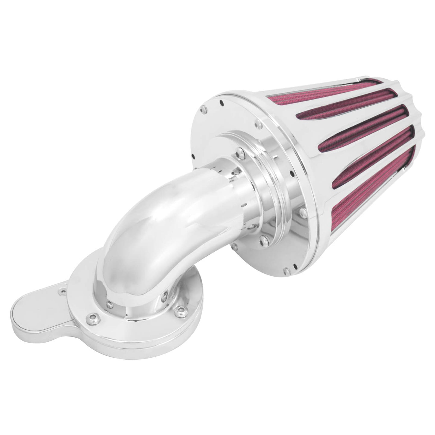 CNC Cut Air Cleaners Red Intake Chrome Fit For Harley Sportster XL 883 2004-2022 | HCmotorku