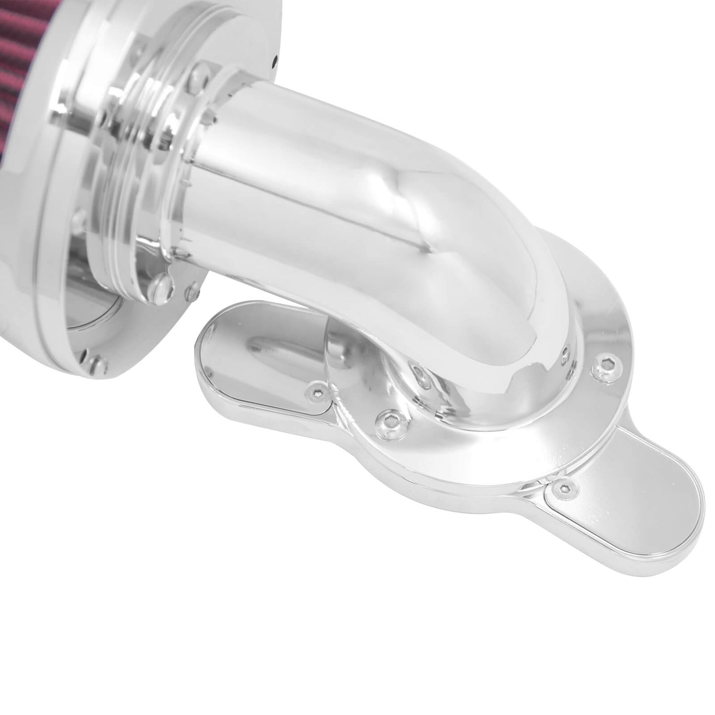 CNC Cut Air Cleaners Red Intake Chrome Fit For Harley Sportster XL 883 2004-2022 | HCmotorku