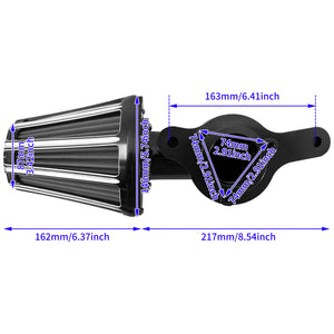 Sucker Air Cleaner Intake Filter Kits Black Fit For Harley Touring 2017-2023 Softail 2018-2024 | HCmotorku