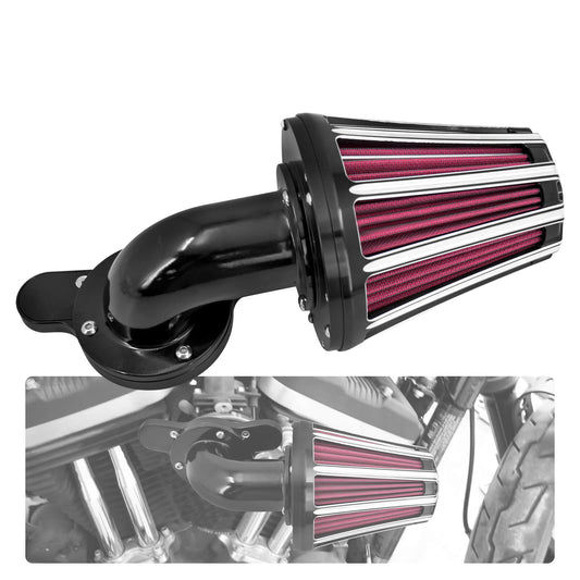 CNC Sucker Air Cleaner Kit Black Fit For Harley Sportster XL 883 1200 2004-2022 | HCmotorku