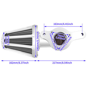 90° Forward-Facing Air Filter for Harley Touring 2017-2023 Softail 2018-2024 | HCmotorku